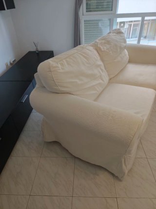 Sofá 2 plazas IKEA Hallarp blanco