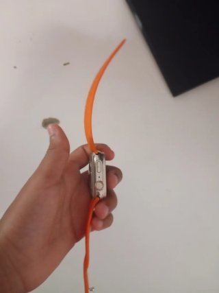 Reloj Inteligente Naranja y Plateado