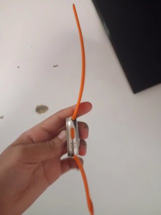 Reloj Inteligente Naranja y Plateado