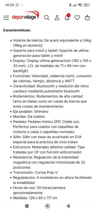 Bicicleta Indoor Inxide XS08