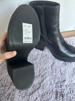 Botines tacón/plataforma negros
