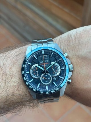 Seiko Neo Sports Chrono Azul/Plata
