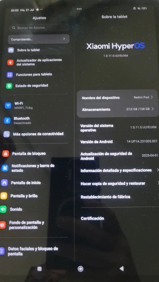 Xiaomi Redmi Pad 4GB RAM 128GB Negro