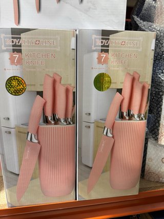 Set 7 Cuchillos Royalty Line Rosa