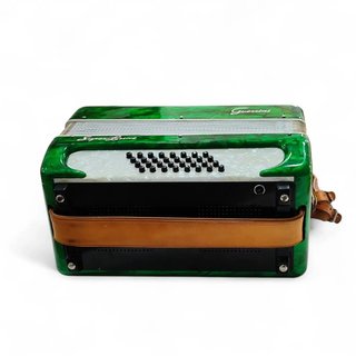 ACORDEON GUERRINI SUPER LUXE COLOR VERDE  + MALETÍN
