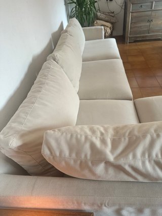 Sofá chaise longue beige de KENAY HOME