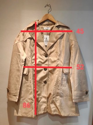 Gabardina mujer beige