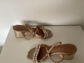 Sandalias Limma Piel Doradas
