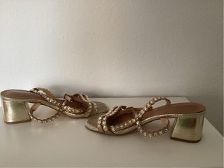 Sandalias Limma Piel Doradas