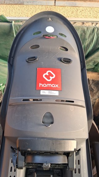 Silla bici niños Hamax Smiley roja