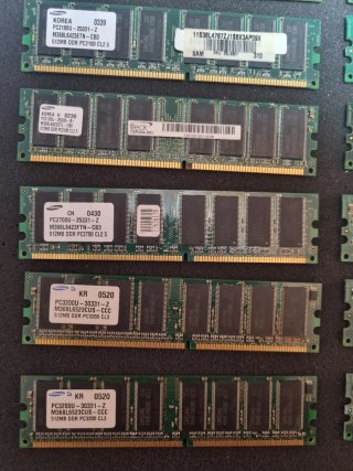 Lote 14 Memorias PC DDR1 Infineon Kingston Samsung