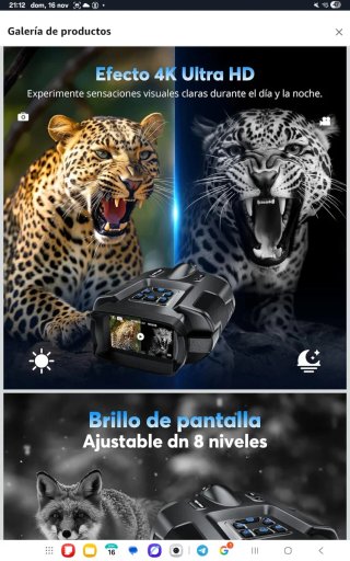 Binoculares Visión Nocturna 16h Uso nuevo precinta