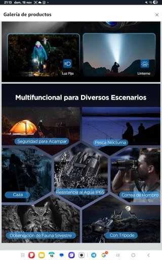 Binoculares Visión Nocturna 16h Uso nuevo precinta