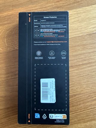 Protector Pantalla UniqueMe Negro Naranja