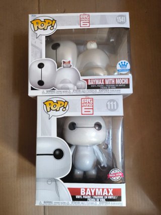 Baymax Mochi 1541 +Glitter Big Hero 6 Disney Funko