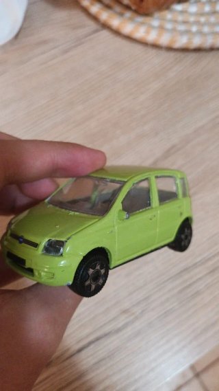 Fiat Panda Burago 1/43 Verde/Rosso