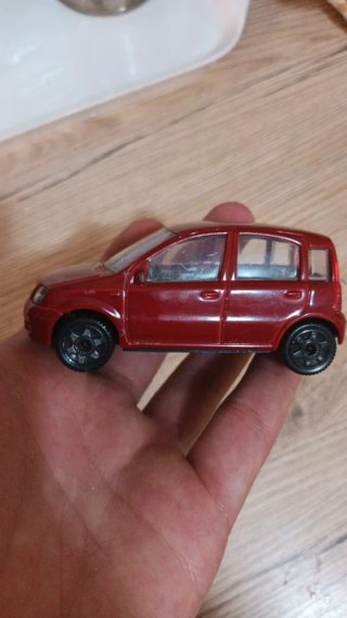 Fiat Panda Burago 1/43 Verde/Rosso
