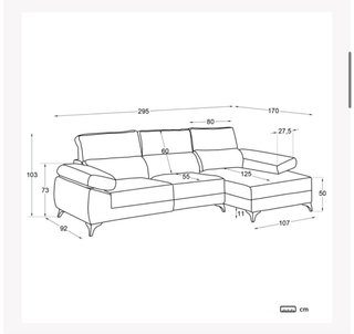 Sofá Chaise Longue Banak Dandy Beige