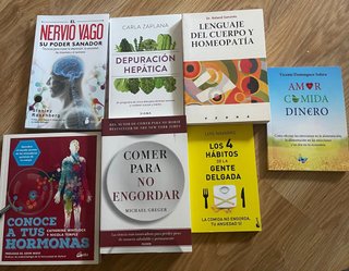Lote de 7 libros de salud, nutrición y bienestar