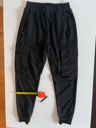Pantaloni Tuta Cargo Neri Uomo M