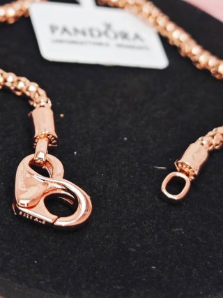 Pulsera Pandora Plata Rose Gold 18cm