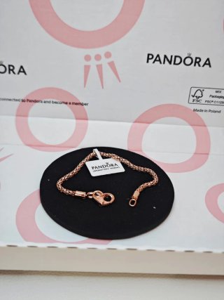 Pulsera Pandora Plata Rose Gold 18cm