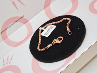 Pulsera Pandora Plata Rose Gold 18cm