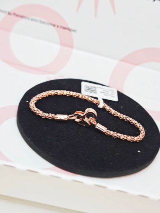 Pulsera Pandora Plata Rose Gold 18cm