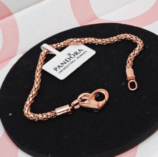 Pulsera Pandora Plata Rose Gold 18cm