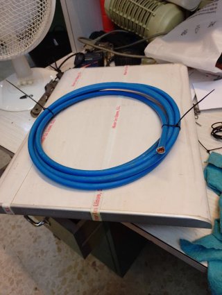 Cable flexible azul 3 metros 1x35