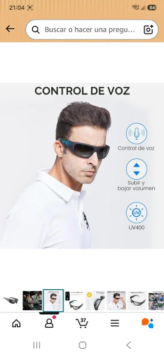 Gafas de Sol OMO SUNSHINE Bluetooth Negras nuevo