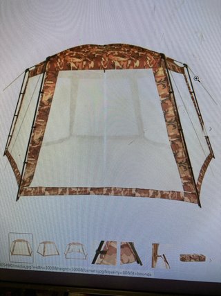 Carpa Piscina Camuflaje 660x580x250