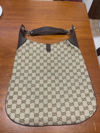 Borsa a spalla beige/marrone nuova