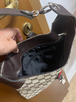 Borsa a spalla beige/marrone nuova