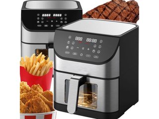 Freidora de aire XXL 8 L con visor 1800 W