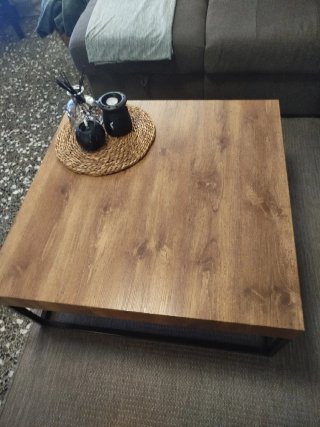 Mesa de centro madera y metal