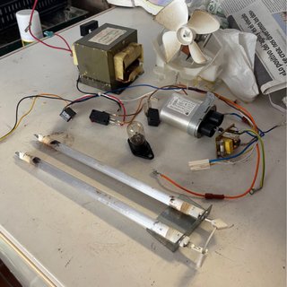 Piezas Microondas: Transformador, Ventilador, Cond