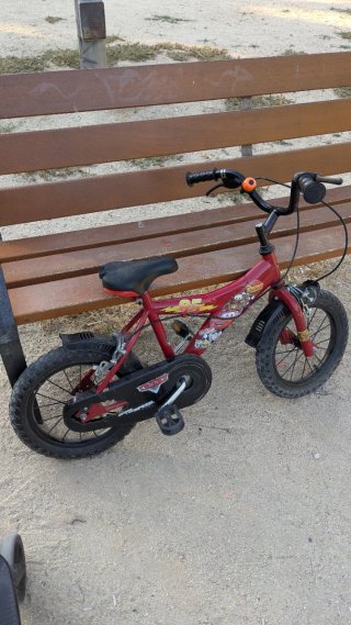 Bicicleta Infantil Rayo McQueen Roja