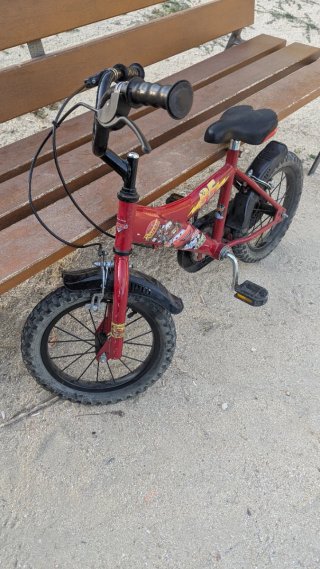 Bicicleta Infantil Rayo McQueen Roja