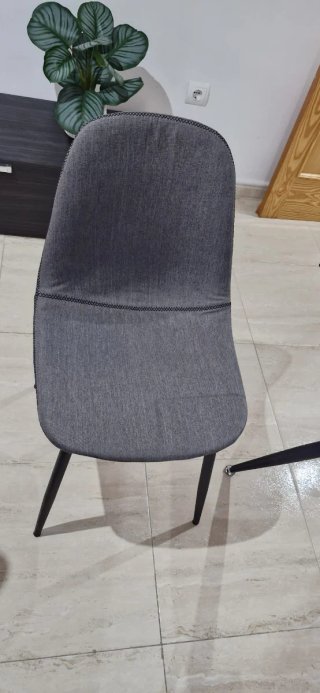Mesa cristal y 4 sillas comedor