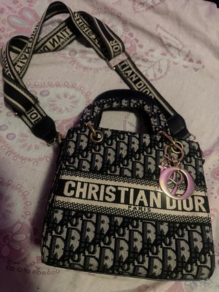 Bolso de mano Dior Beige con azul