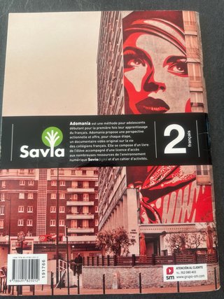 9788491825012 Adomania Cahier d’activités 2 ESO SM
