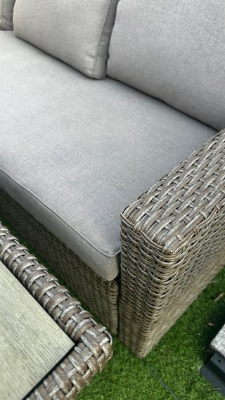 Conjunto Muebles Jardín Beige/Gris