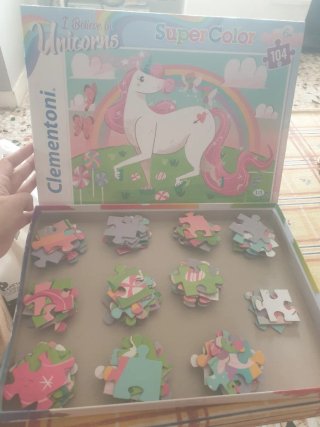 Puzzle Clementoni Unicornios 104 piezas