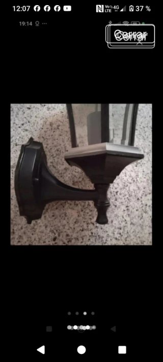 Farol rústico de pared