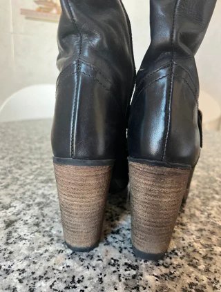 Botas Altas de Piel hasta la Rodilla | Talla 36