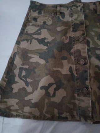 Minifalda vaquera camuflaje