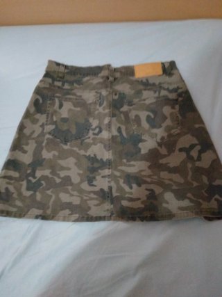 Minifalda vaquera camuflaje