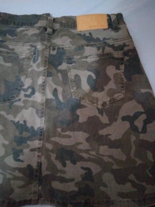 Minifalda vaquera camuflaje