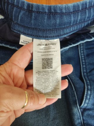 Pantalones cortos vaqueros azules